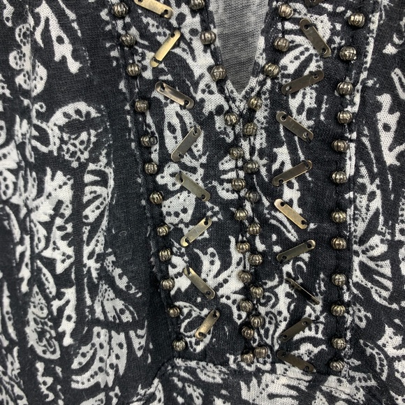 Free People small tunic top cold shoulder keyhole - Picture 4 of 7